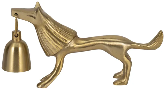 9" Lion Candle Snuffer, Gold