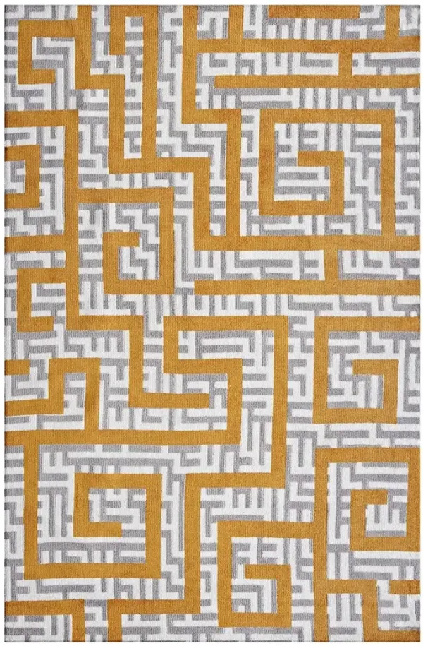 Nahia Geometric Maze 5x8 Area Rug
