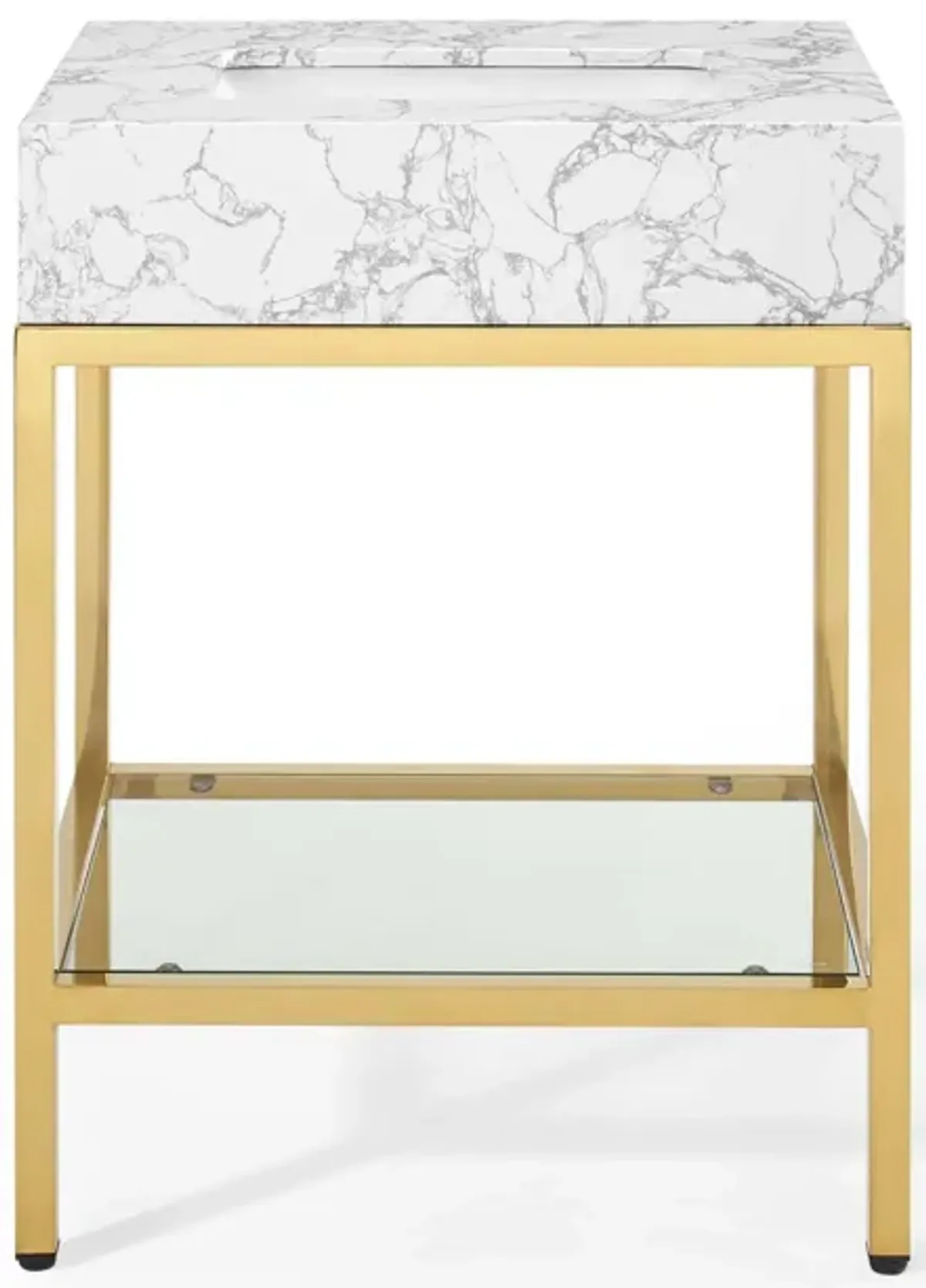 Kingsley 26" Gold Stainless Steel Bathroom Vanity