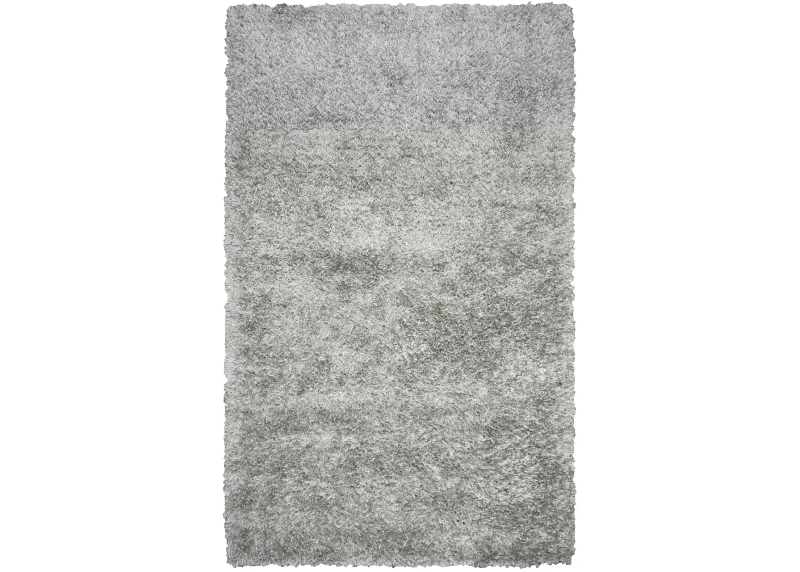 Urban Dazzle Gray Solid  Polyester / Lurex 3'6" x 5'6" Rectangle Rug