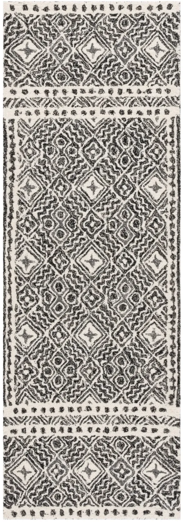MICRO-LOOP Hand Tufted 2'-3' x 7' runner