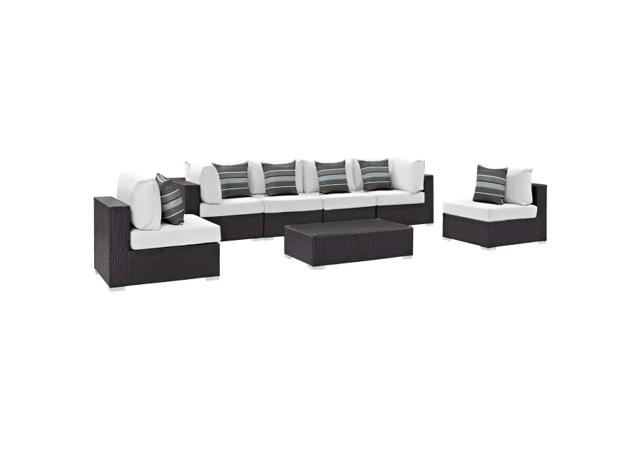 Convene 7 Piece Outdoor Patio Sectional Set