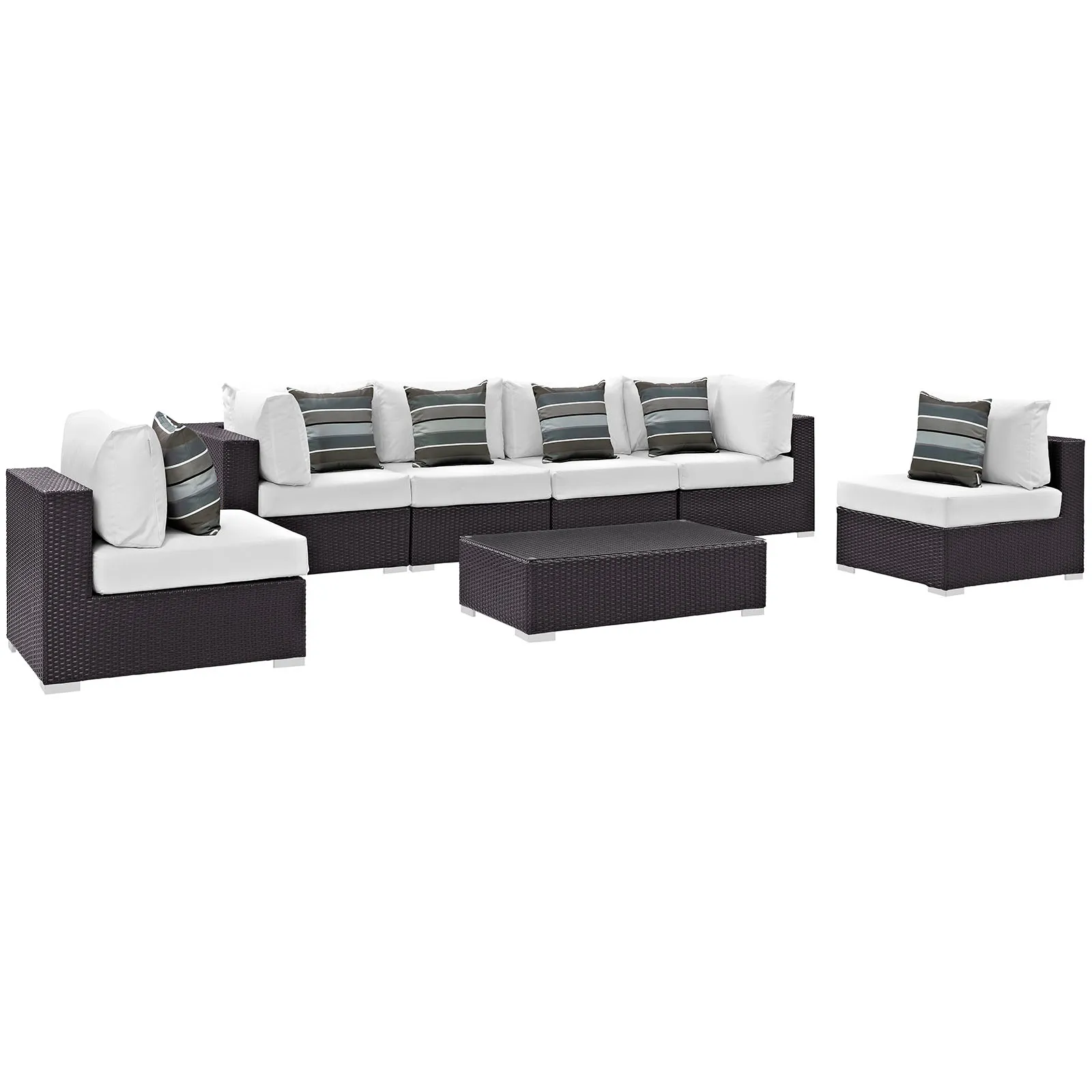 Convene 7 Piece Outdoor Patio Sectional Set