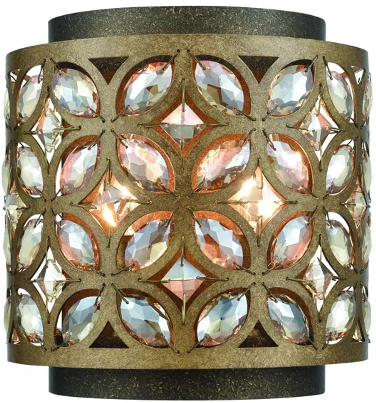 Rosslyn 9" High 2-Light Sconce - Mocha