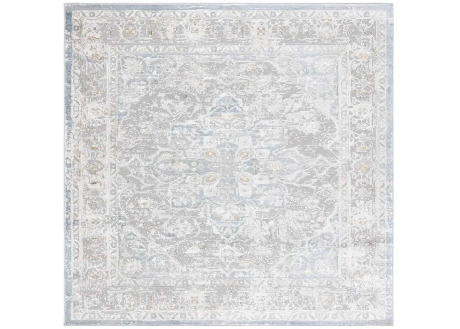 EASTON 101 GREY  6'-7' x 6'-7' Square Square Rug