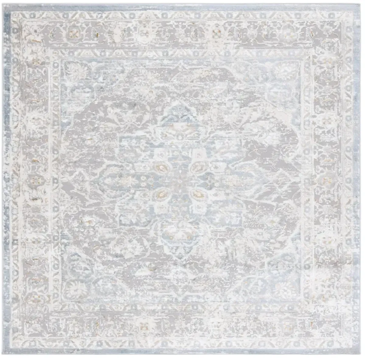 EASTON 101 GREY  6'-7' x 6'-7' Square Square Rug