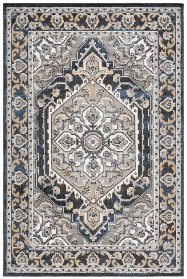 PYRAMID 222 GREY  8' x 10' Large Rectangle Rug