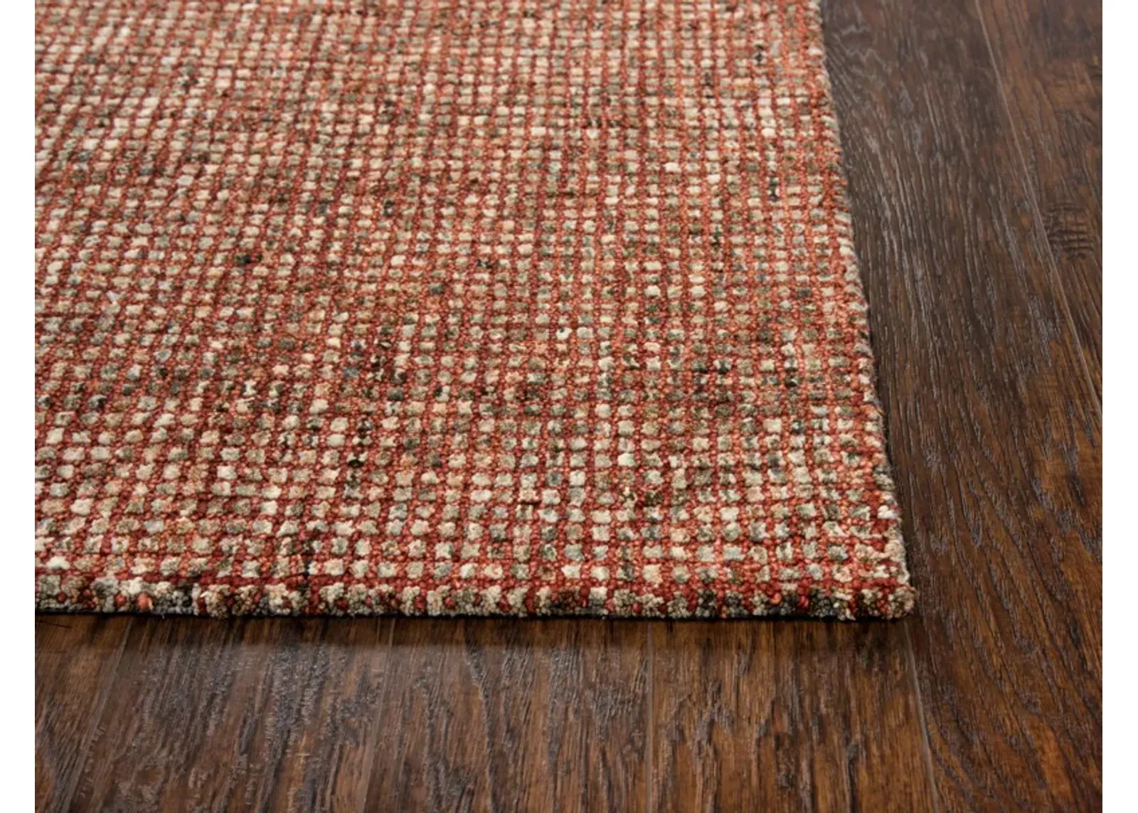 Talbot Red Tweed Wool 2'6" x 8' Runner Rug