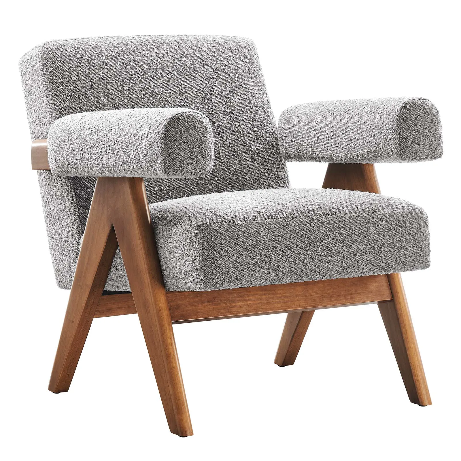 Lyra Boucle Fabric Armchair