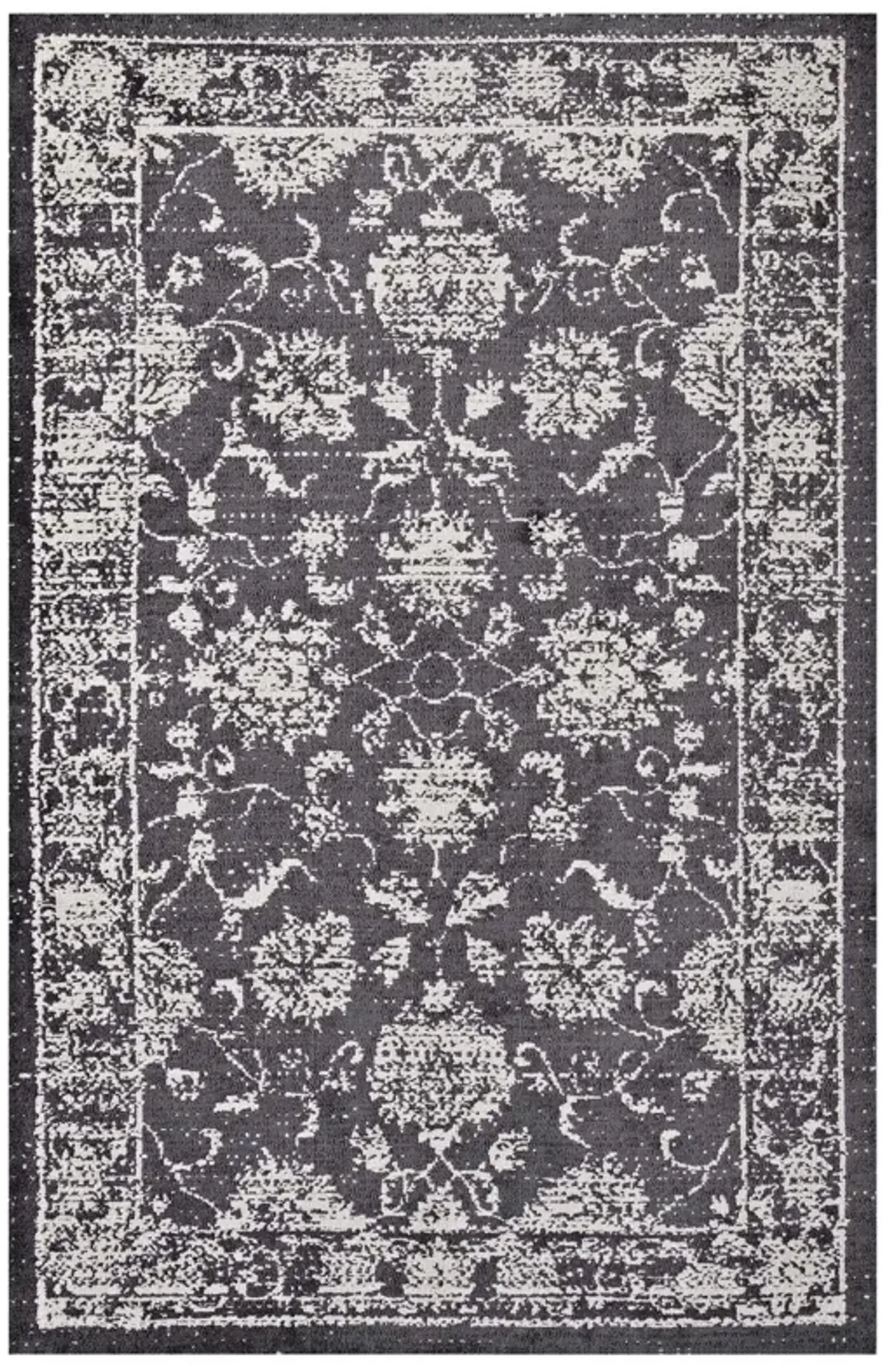 Kazia Distressed Floral Lattice 8x10 Area Rug