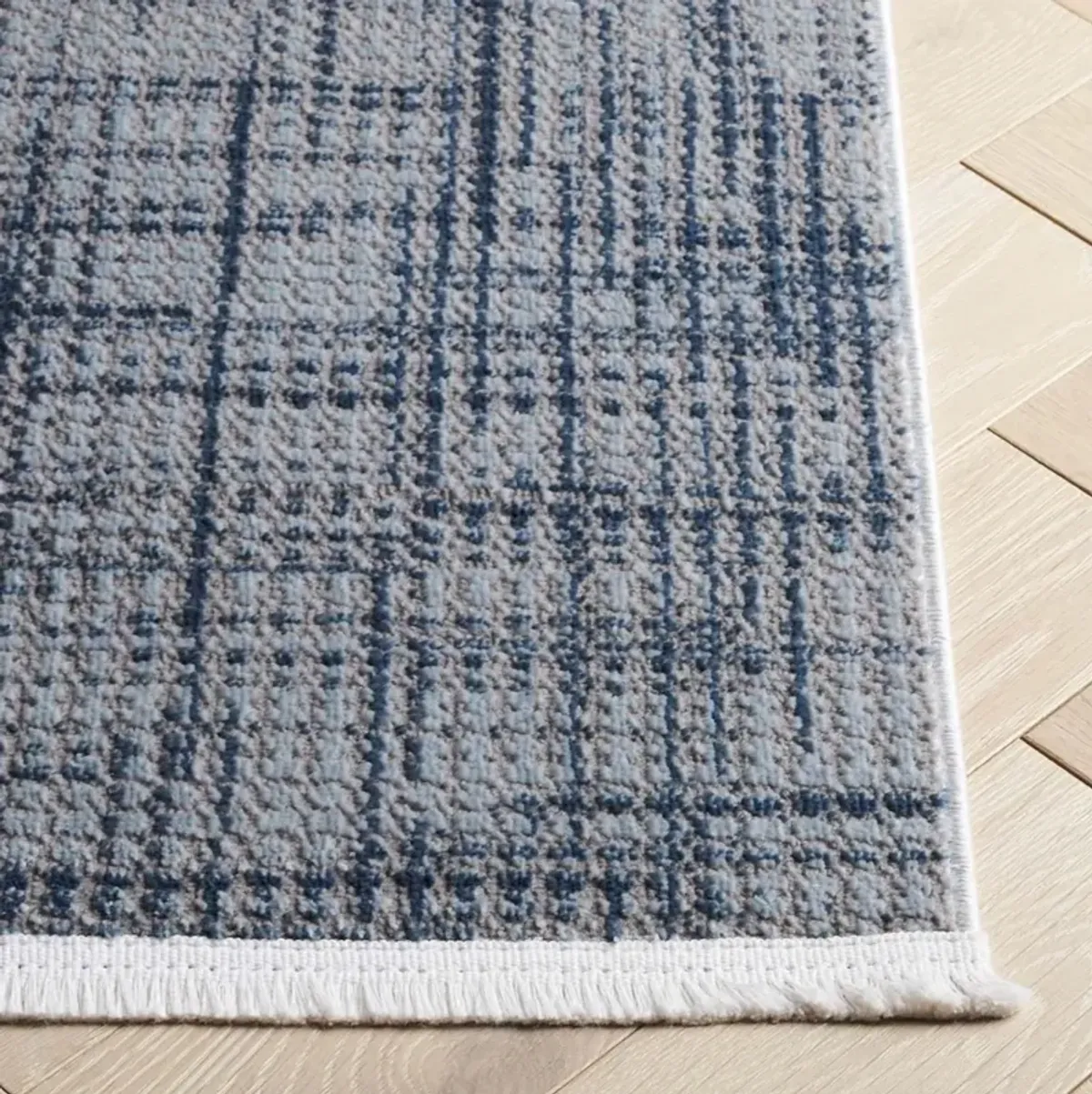 MILA 228 BLUE  2'-2' x 8' Runner Rug