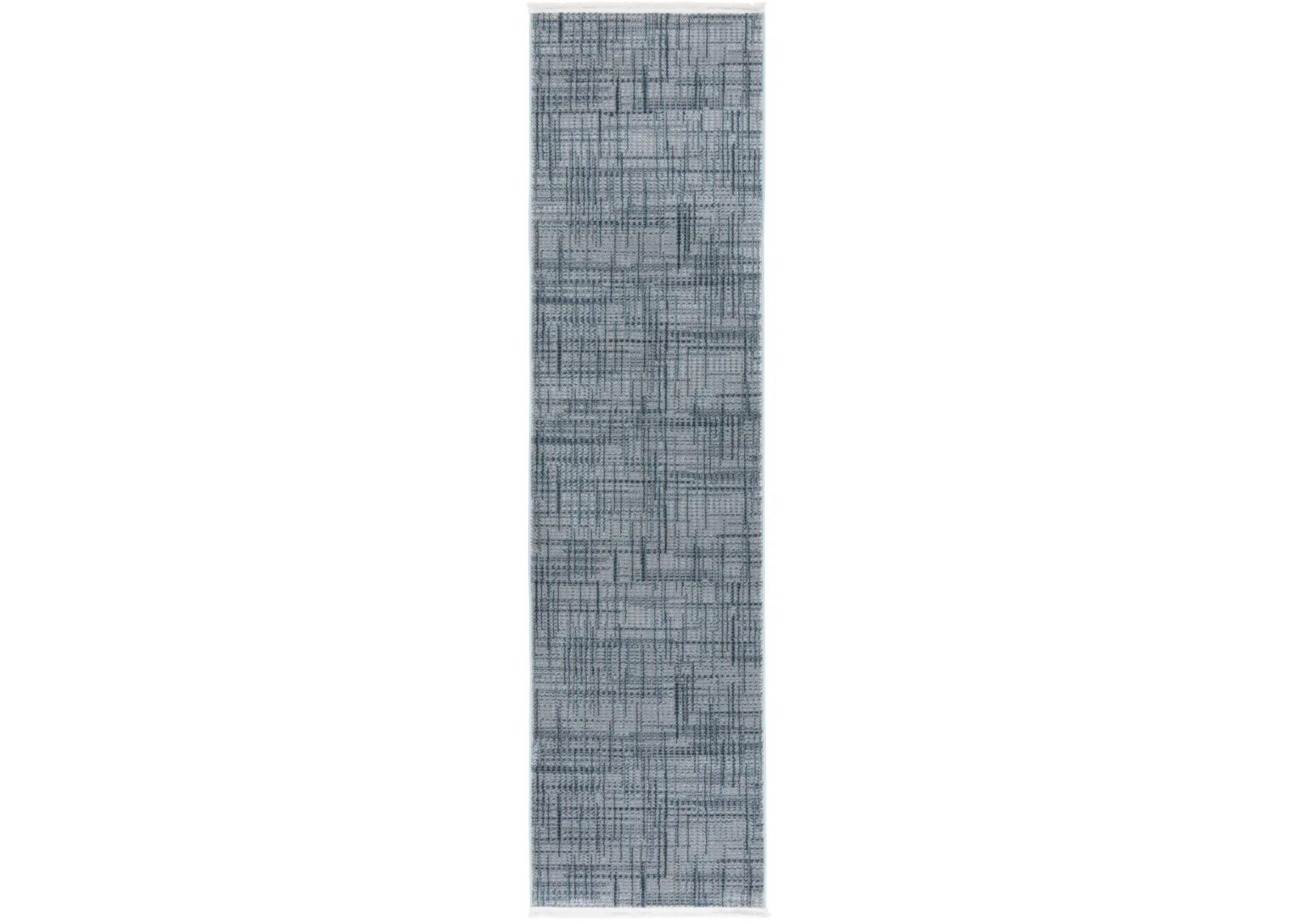 MILA 228 BLUE  2'-2' x 8' Runner Rug