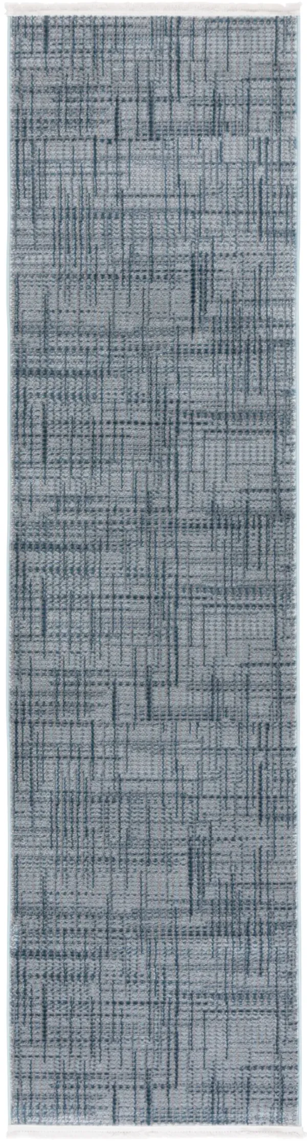 MILA 228 BLUE  2'-2' x 8' Runner Rug