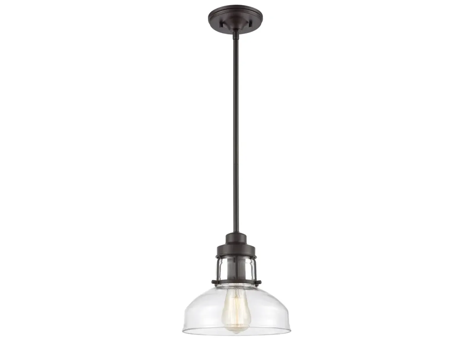 Manhattan Boutique 9" Wide 1-Light Mini Pendant - Oil Rubbed Bronze