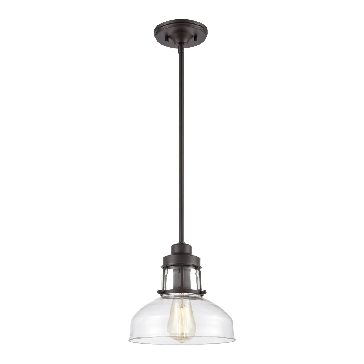 Manhattan Boutique 9" Wide 1-Light Mini Pendant - Oil Rubbed Bronze