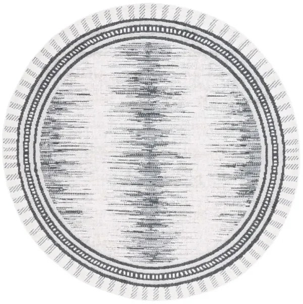 ALAMO 732 Grey 6'-7' X 6'-7' Round Round Rug