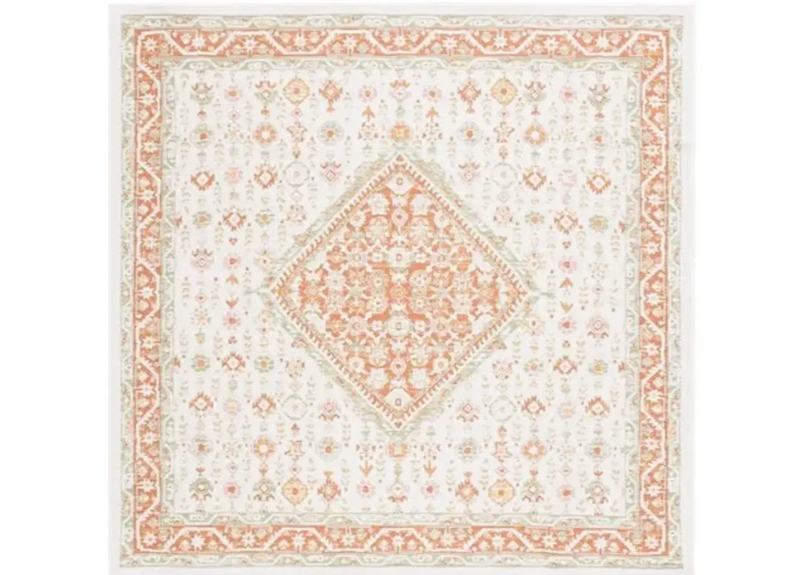 SUNRISE 620 Orange 6'-7' X 6'-7' Square Square Rug