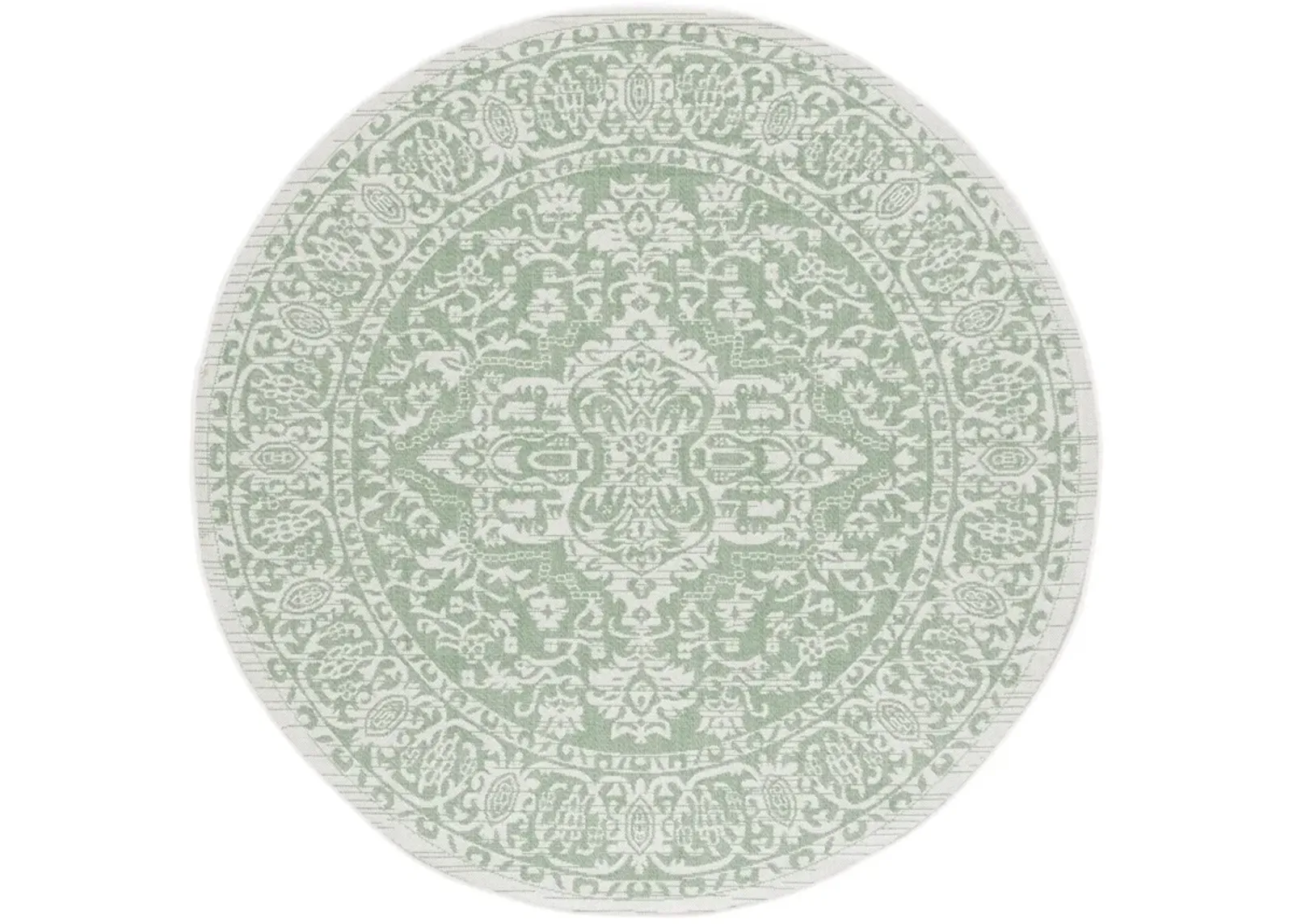 BERMUDA  813 GREEN  6'-7' X 6'-7' Round Round Rug