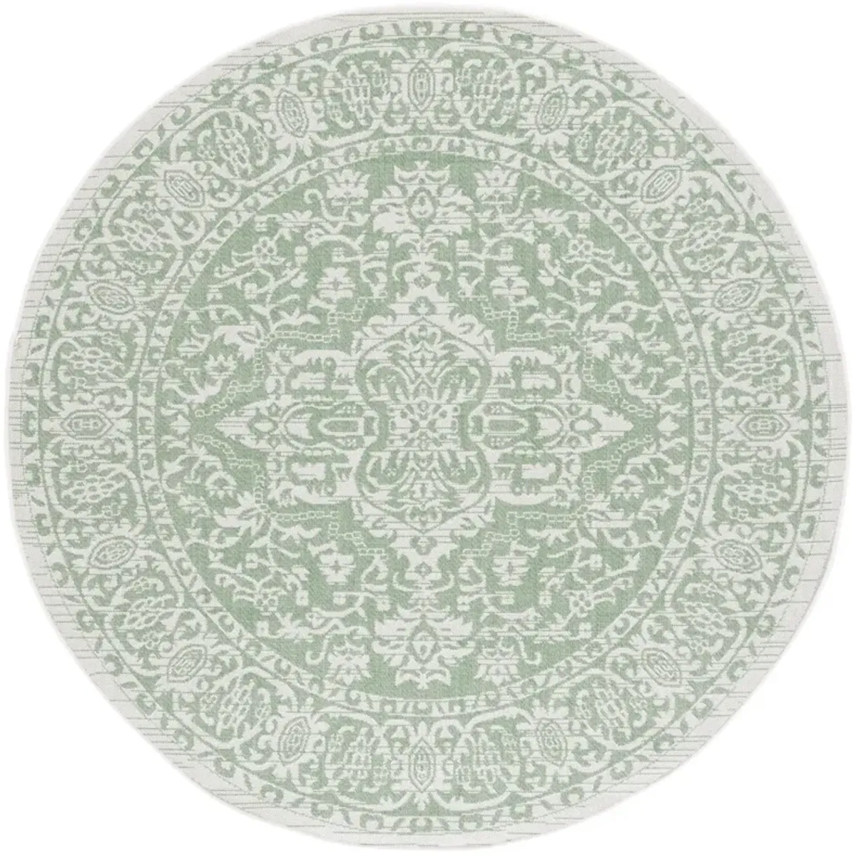 BERMUDA  813 GREEN  6'-7' X 6'-7' Round Round Rug