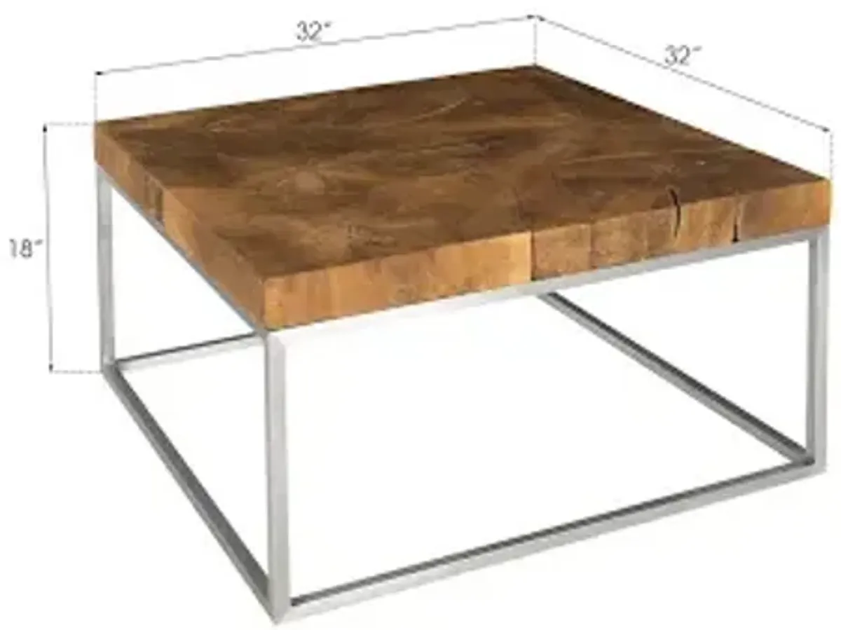 Teak Puzzle Coffee Table