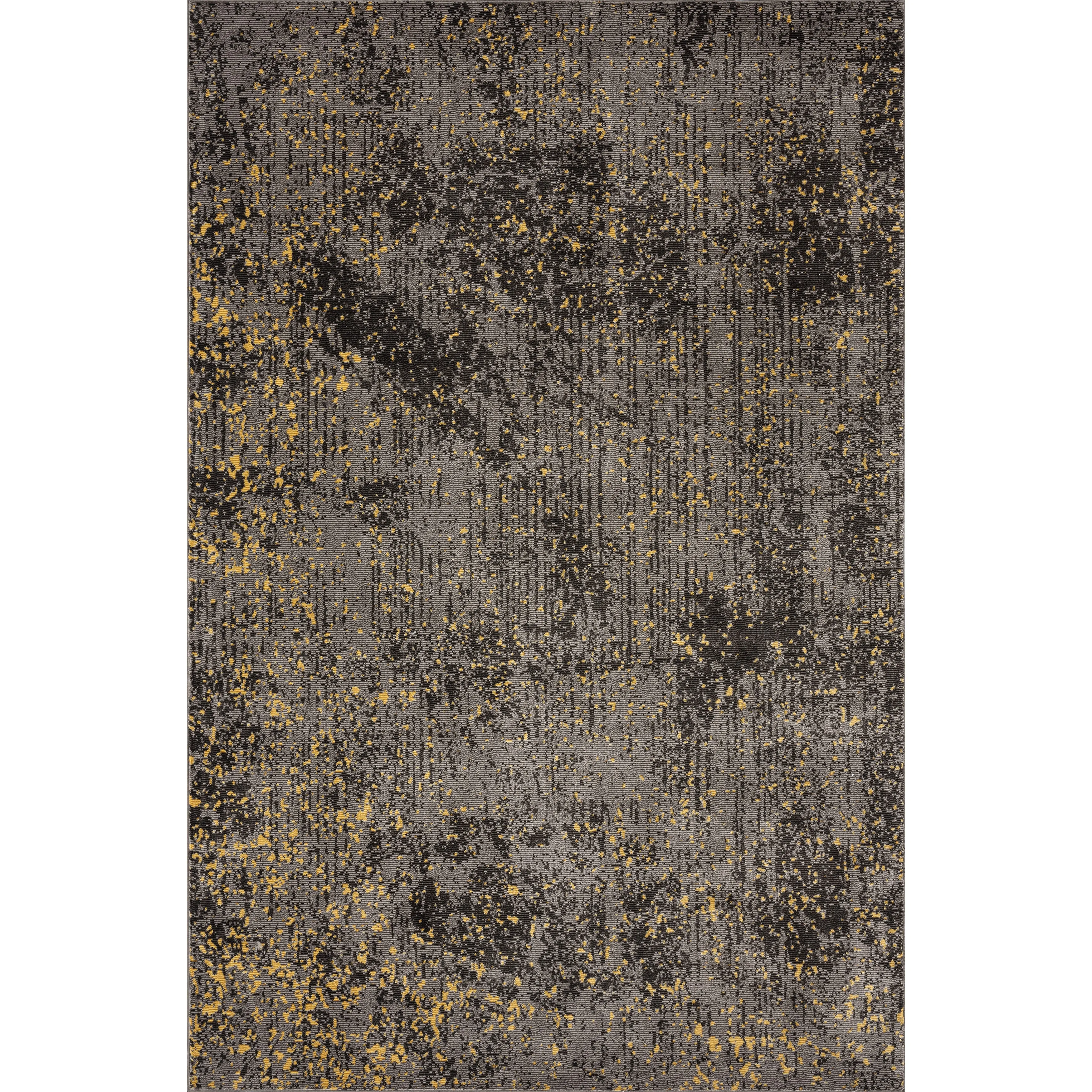 Ivy Impulse Speckled Abstract Embers Contemporary Area Rug  7'6" x 9'6"