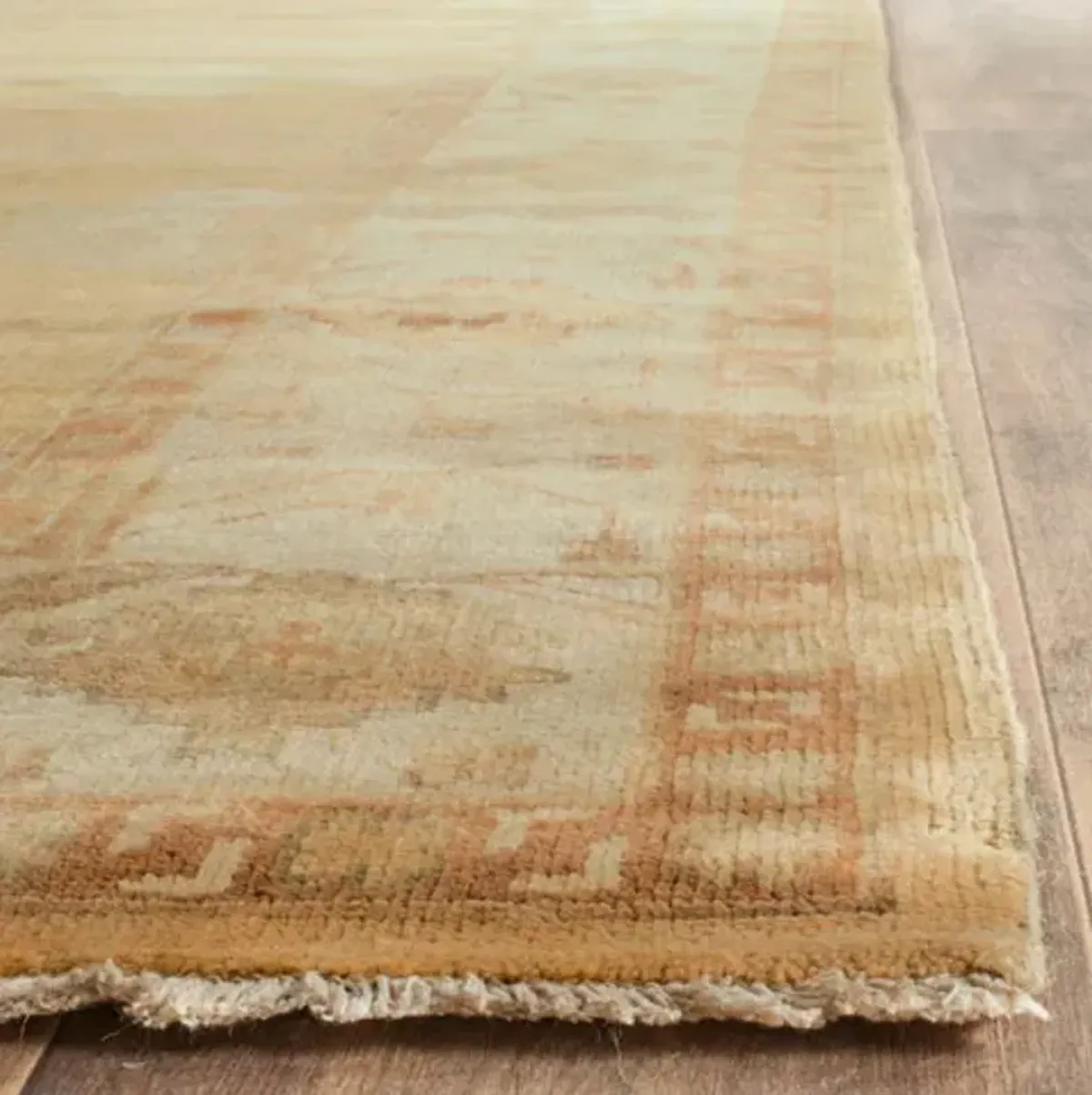 OSH145 Gold  10' X 14' Large Rectangle Rug