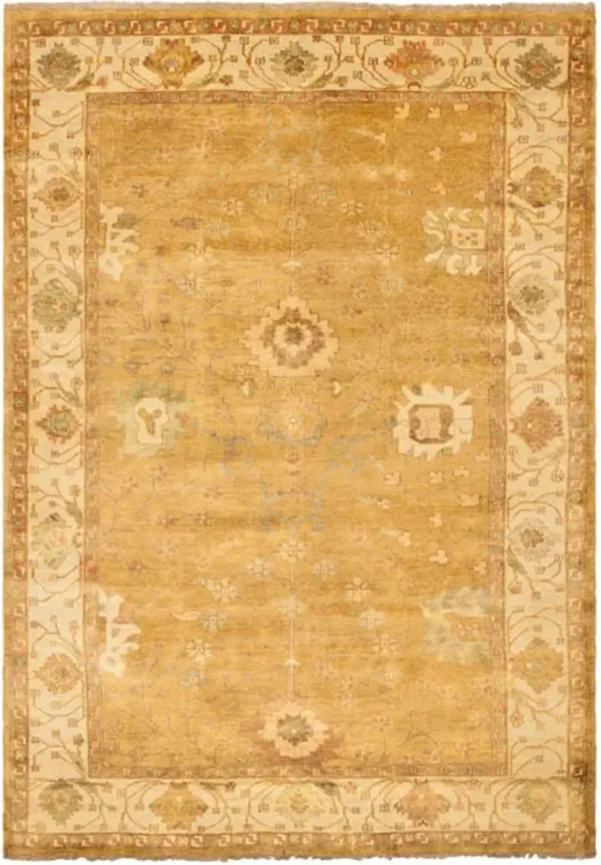 OSH145 Gold  10' X 14' Large Rectangle Rug