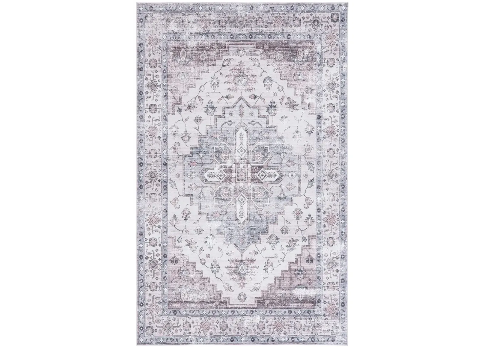 ARIZONA 209 Grey 8' X 10' Large Rectangle Rug