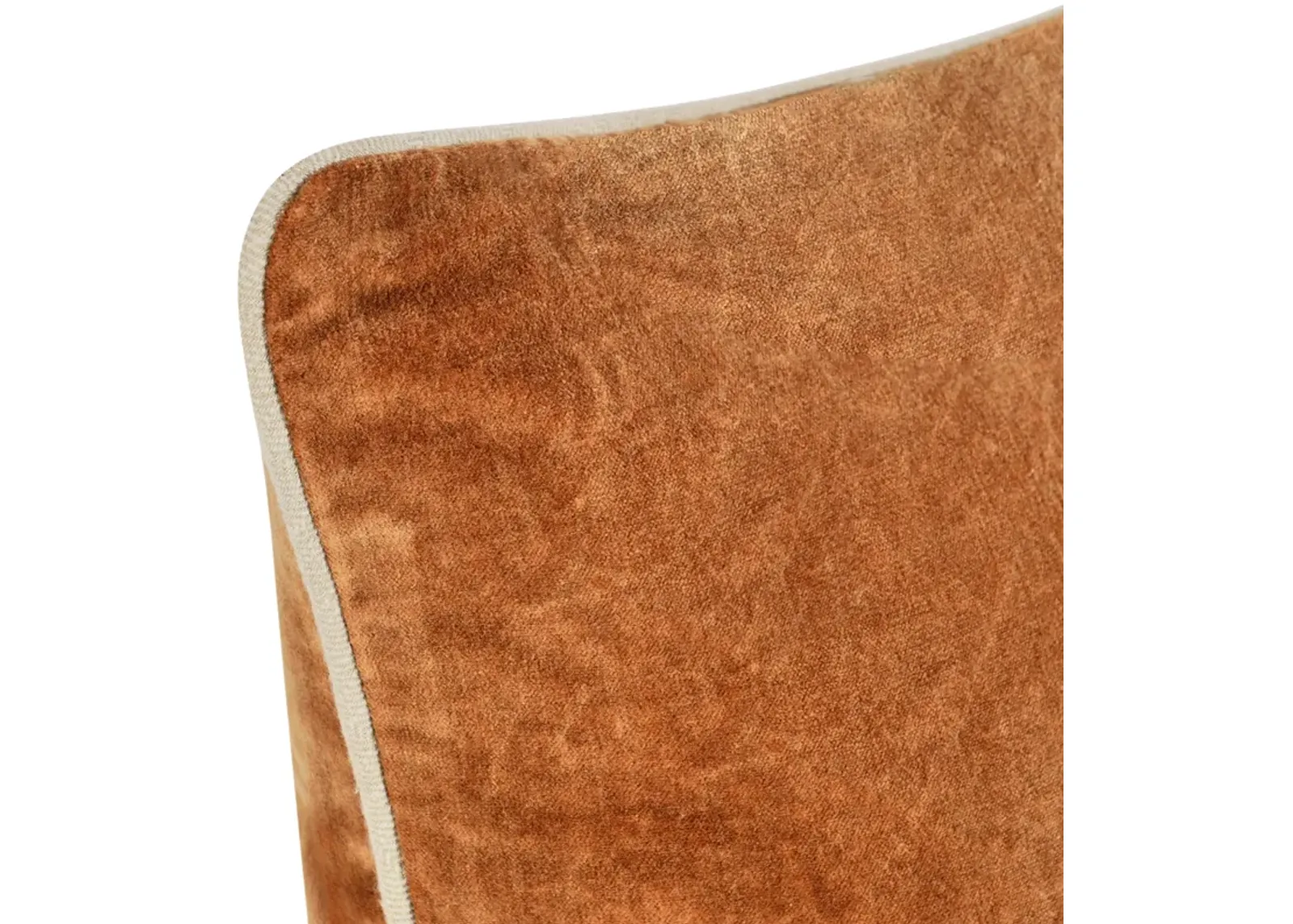 Harriet 18" Velvet Throw Pillow, Hazel Brown