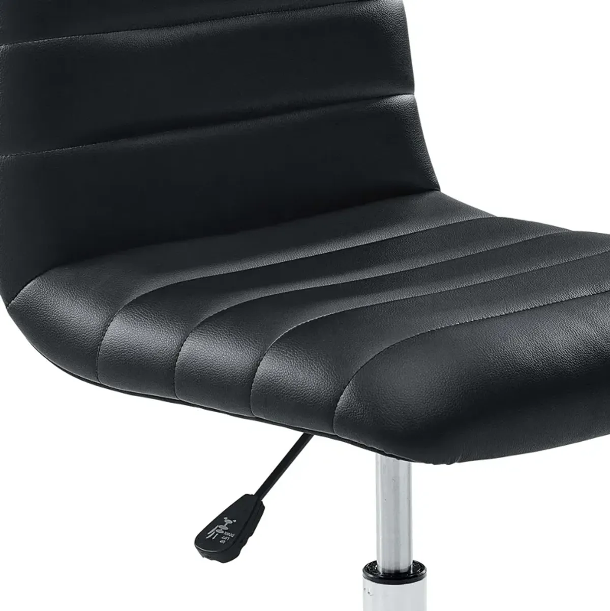 Ripple Armless Mid-Back Vinyl Office Chair