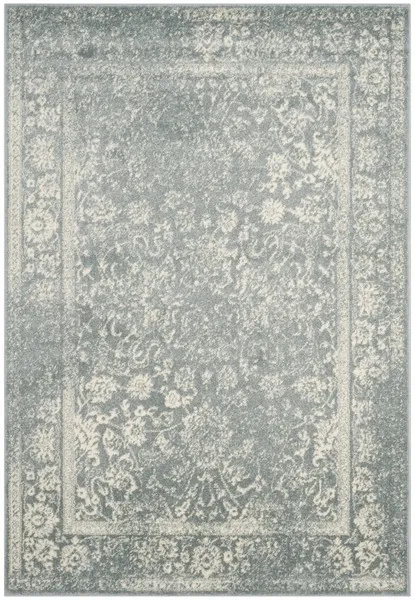 Adirondack Contemporary Slate / Ivory 2'-6" X 4' Powerloomed Rug