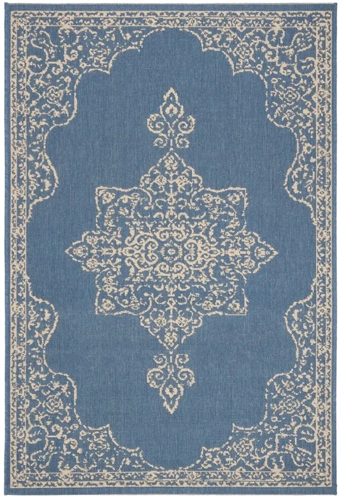 BEACH HOUSE 180 Blue 4' X 4' Square Square Rug