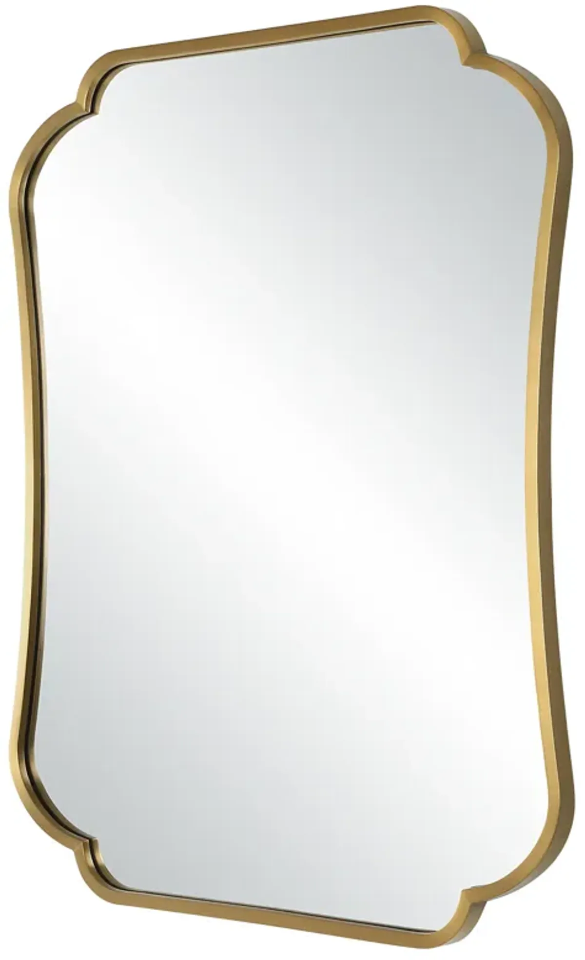 Athena Brushed Brass Mirror