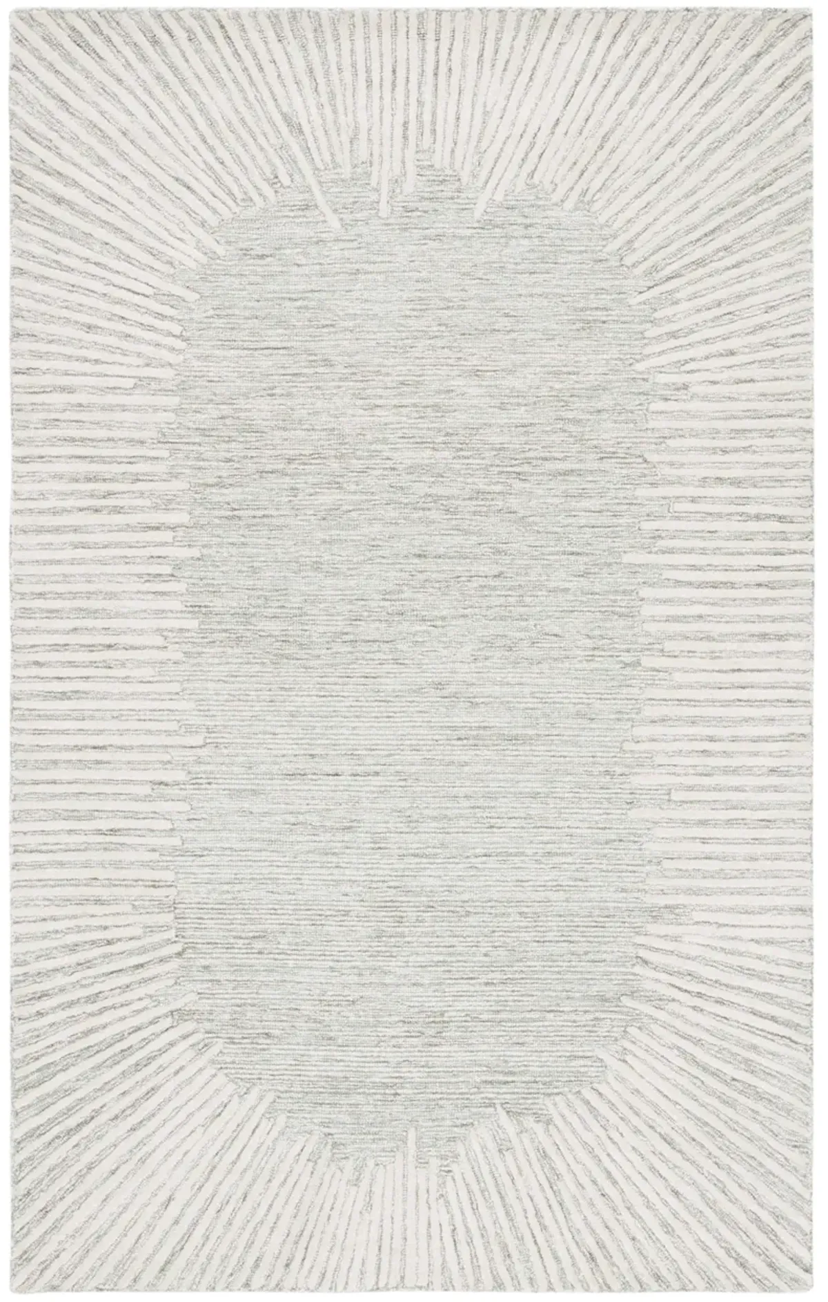 ABSTRACT Hand Tufted 4' x 6' area rug
