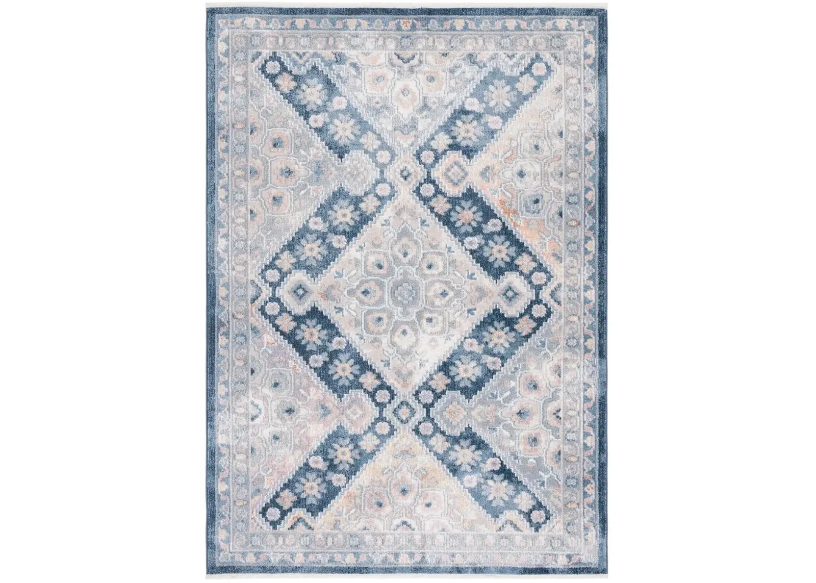 BLAIR WASHABLE 220 Blue 5'-3' X 7'-6' Medium Rectangle Rug