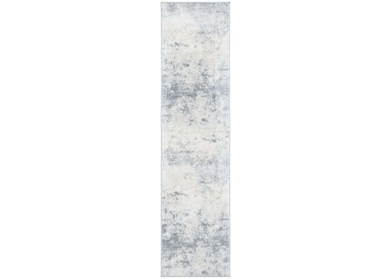 Brentwood 822 Grey / Ivory 2' X 8' Runner Powerloomed Rug