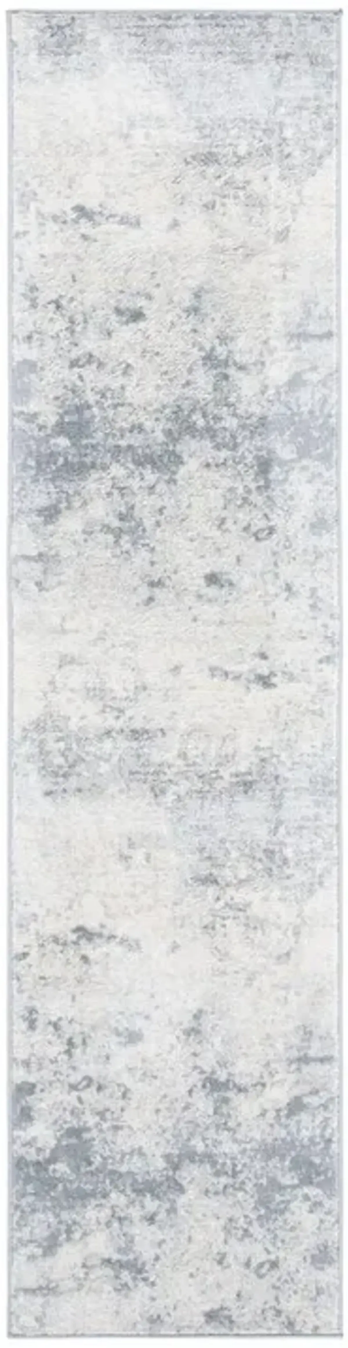 Brentwood 822 Grey / Ivory 2' X 8' Runner Powerloomed Rug