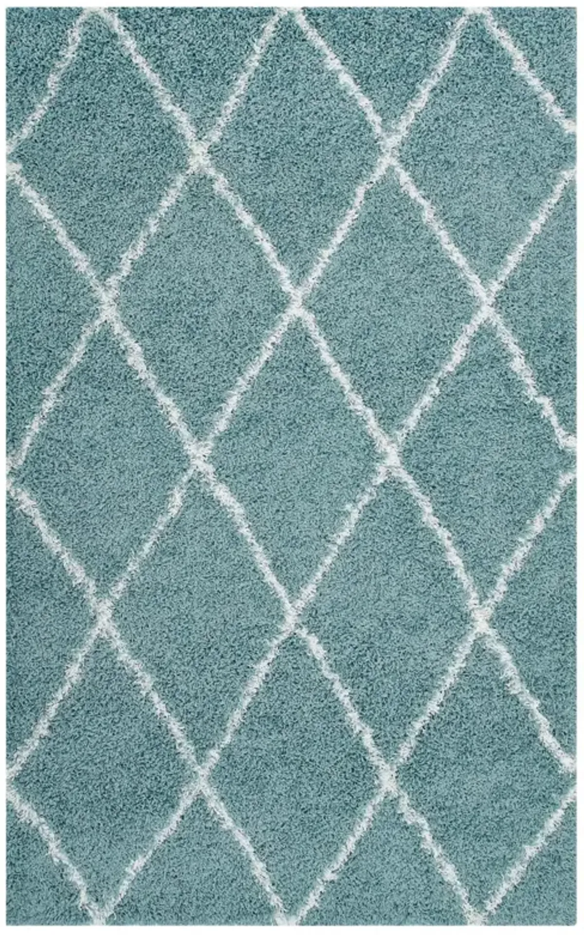 Toryn Diamond Lattice 8x10 Shag Area Rug