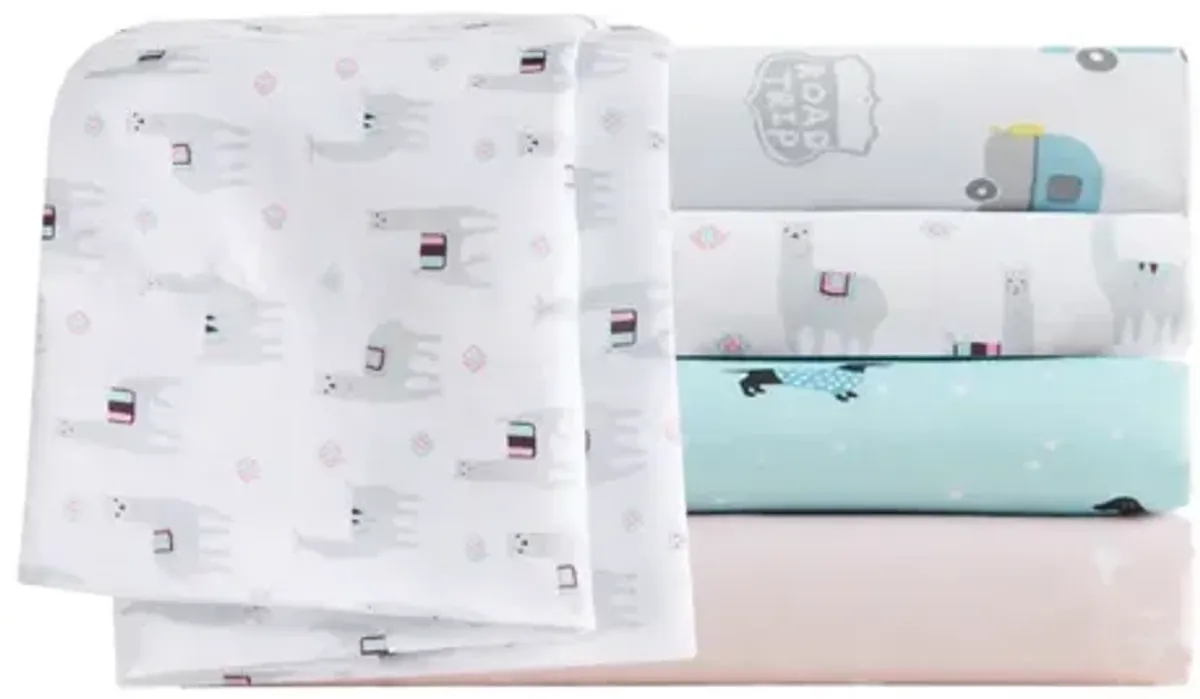 Intelligent Design Novelty Pink Cats Print Sheet Set