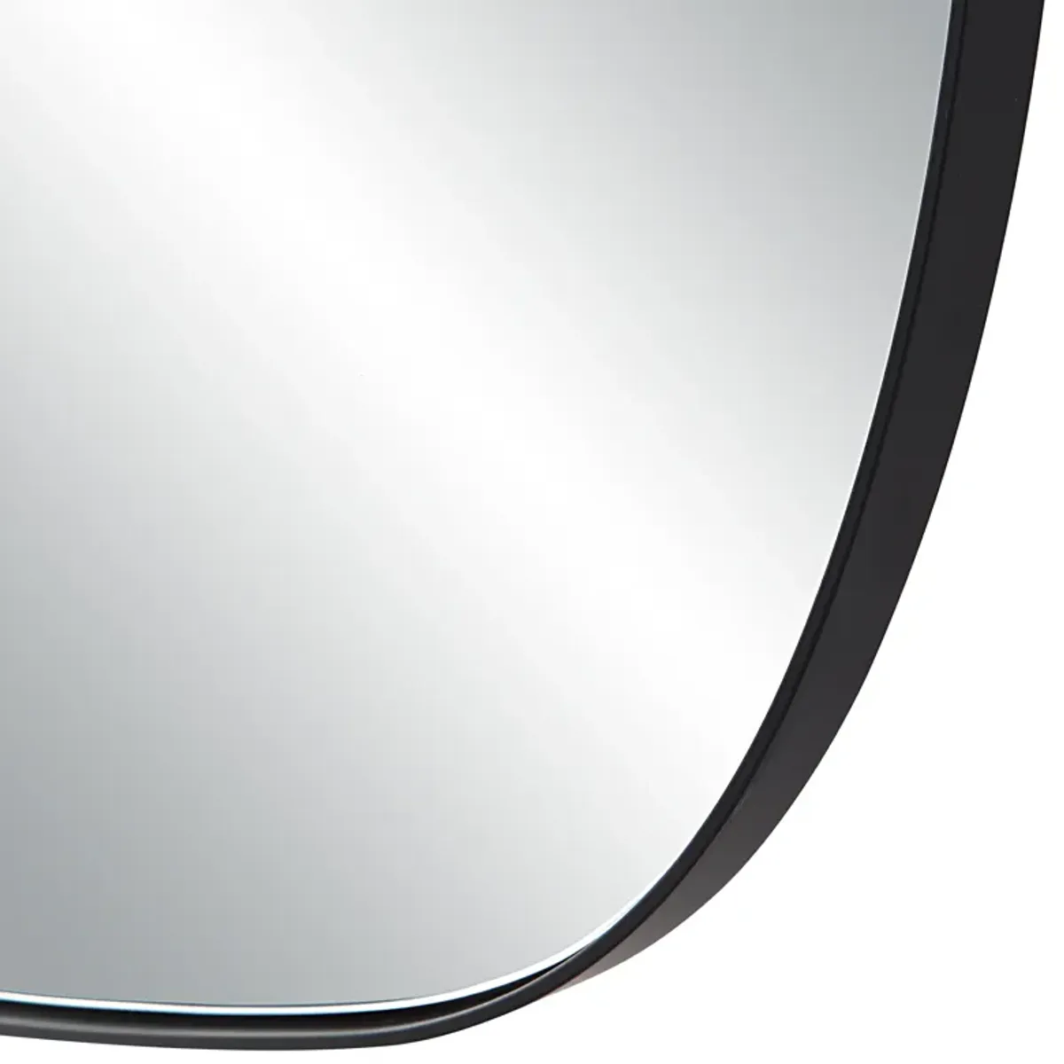 Almandine 72" Tall Rectangular Mirror, Matte Black