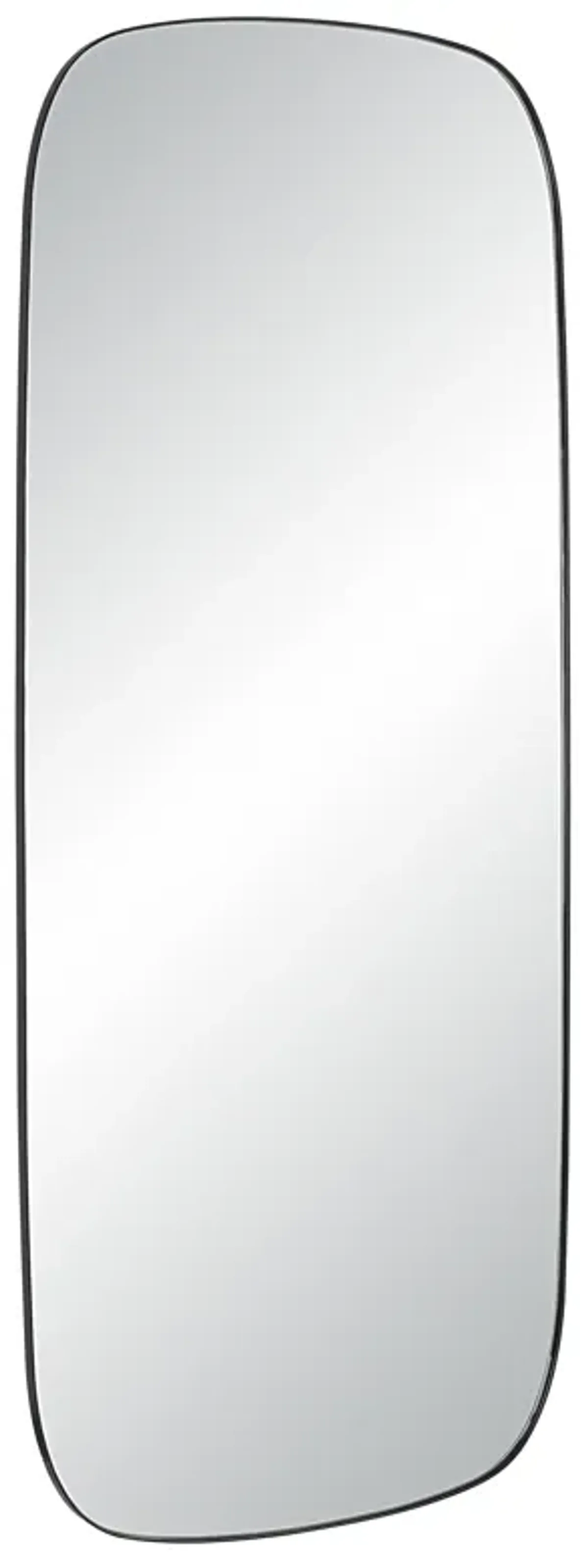 Almandine 72" Tall Rectangular Mirror, Matte Black