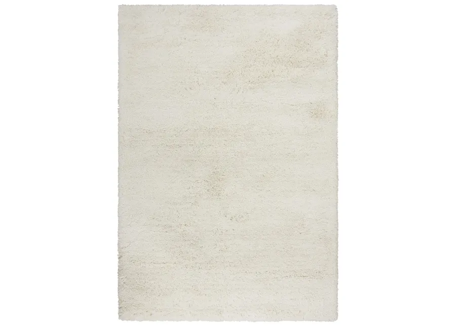 Whistler Ivory Solid Polyester 8'6" x 11'6" Rectangle Rug