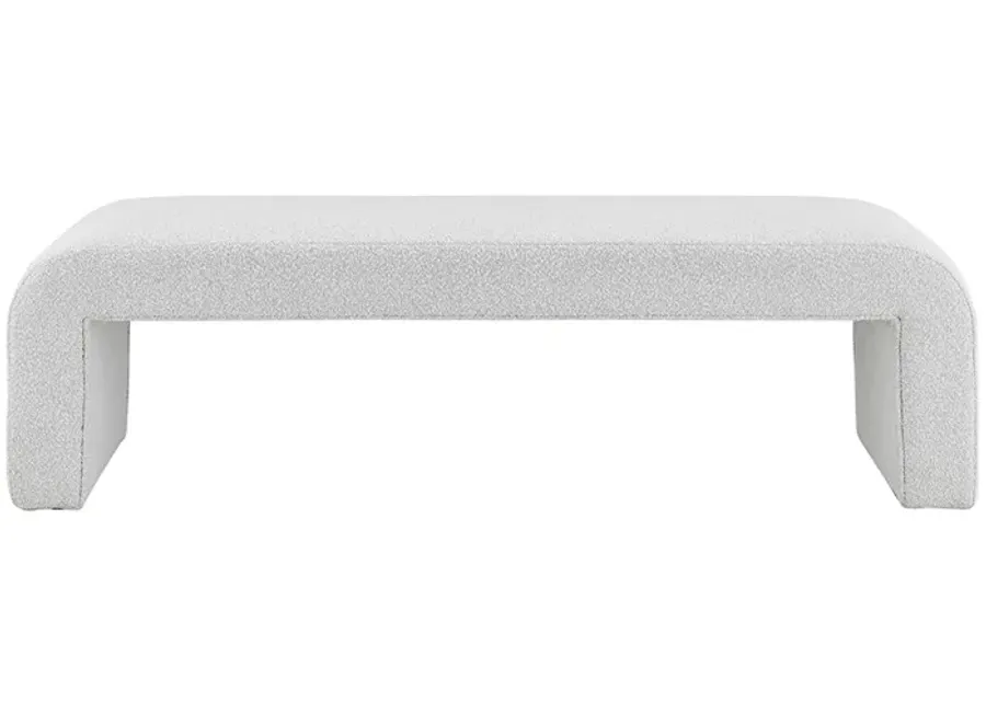 Vioreen Fabric Bench, Boucle Beige 