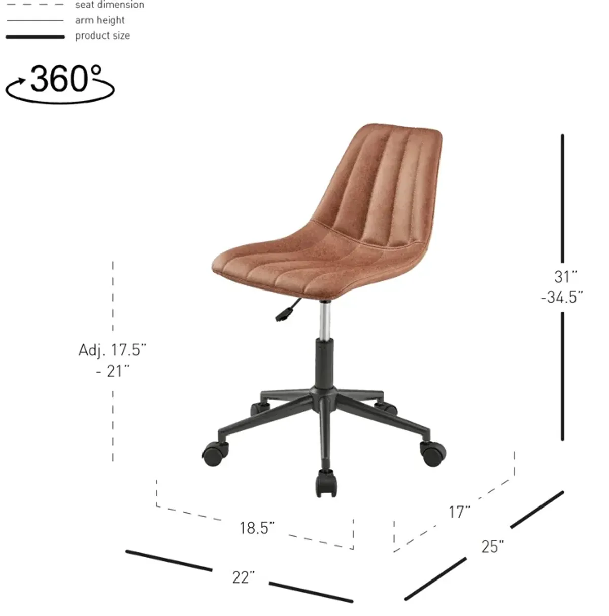 Robert Swivel Office Chair