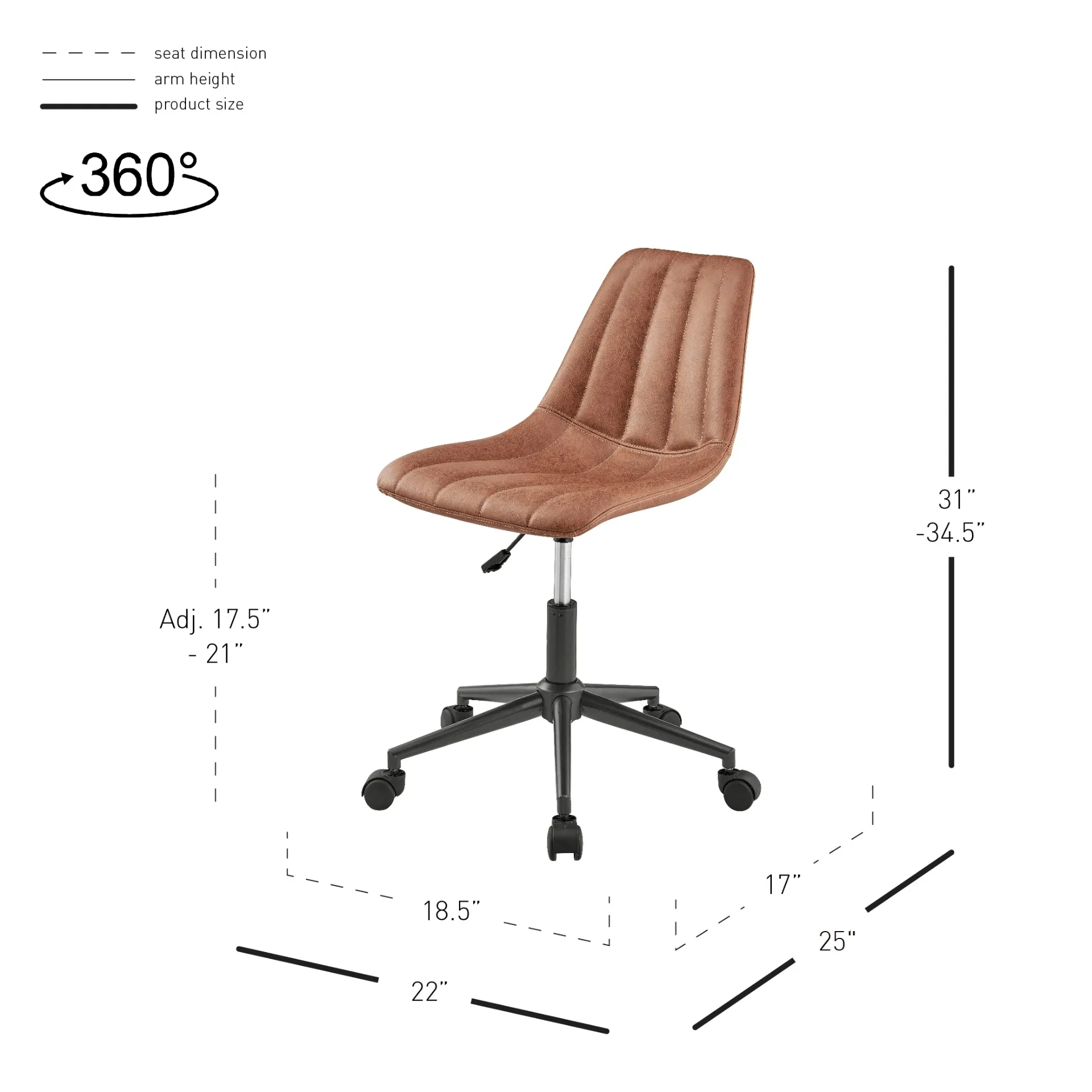 Robert Swivel Office Chair