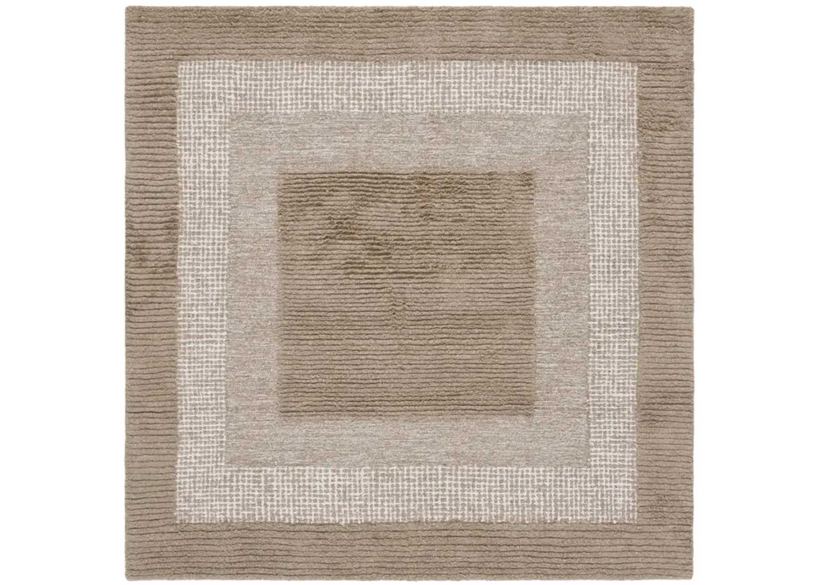 RENEWAL 806 BROWN  6' x 6' Square Square Rug