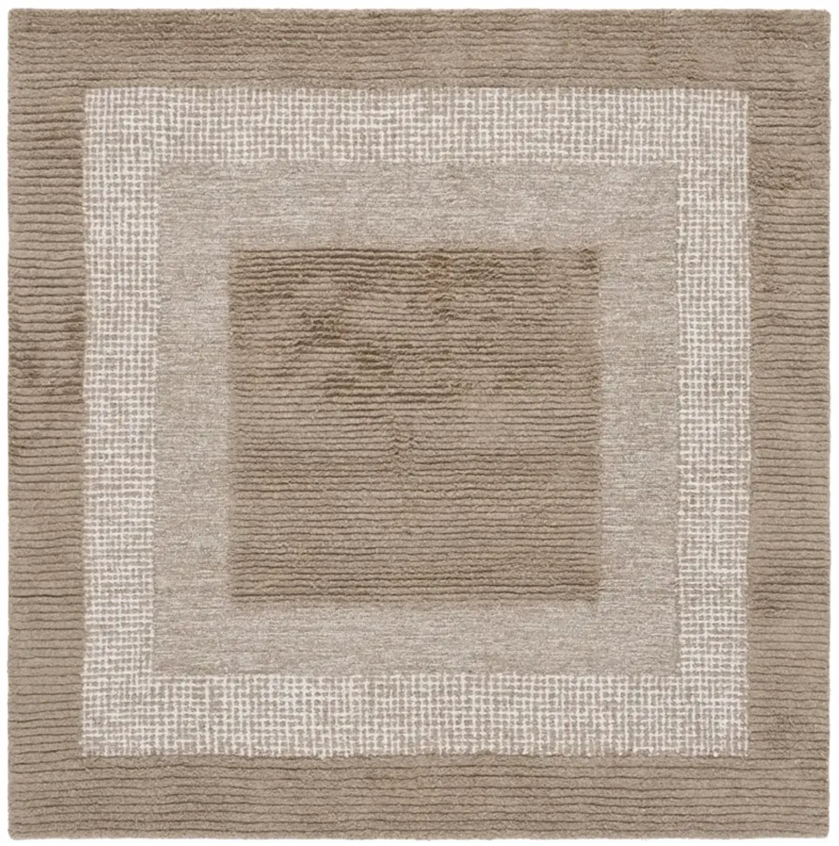 RENEWAL 806 BROWN  6' x 6' Square Square Rug