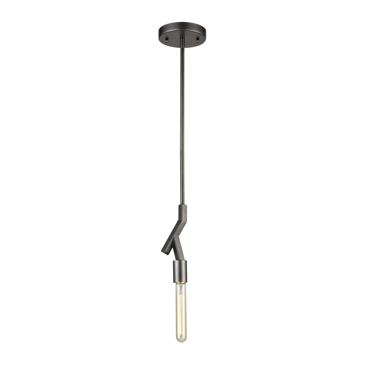 Freeform 6" Wide 1-Light Mini Pendant - Dark Graphite