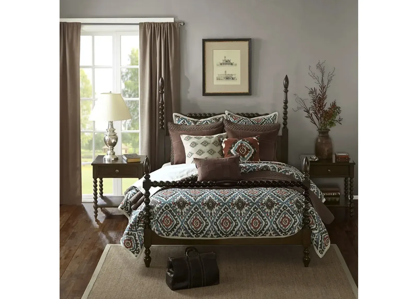 Madison Park Signature Beckett Morocco Brown Bed