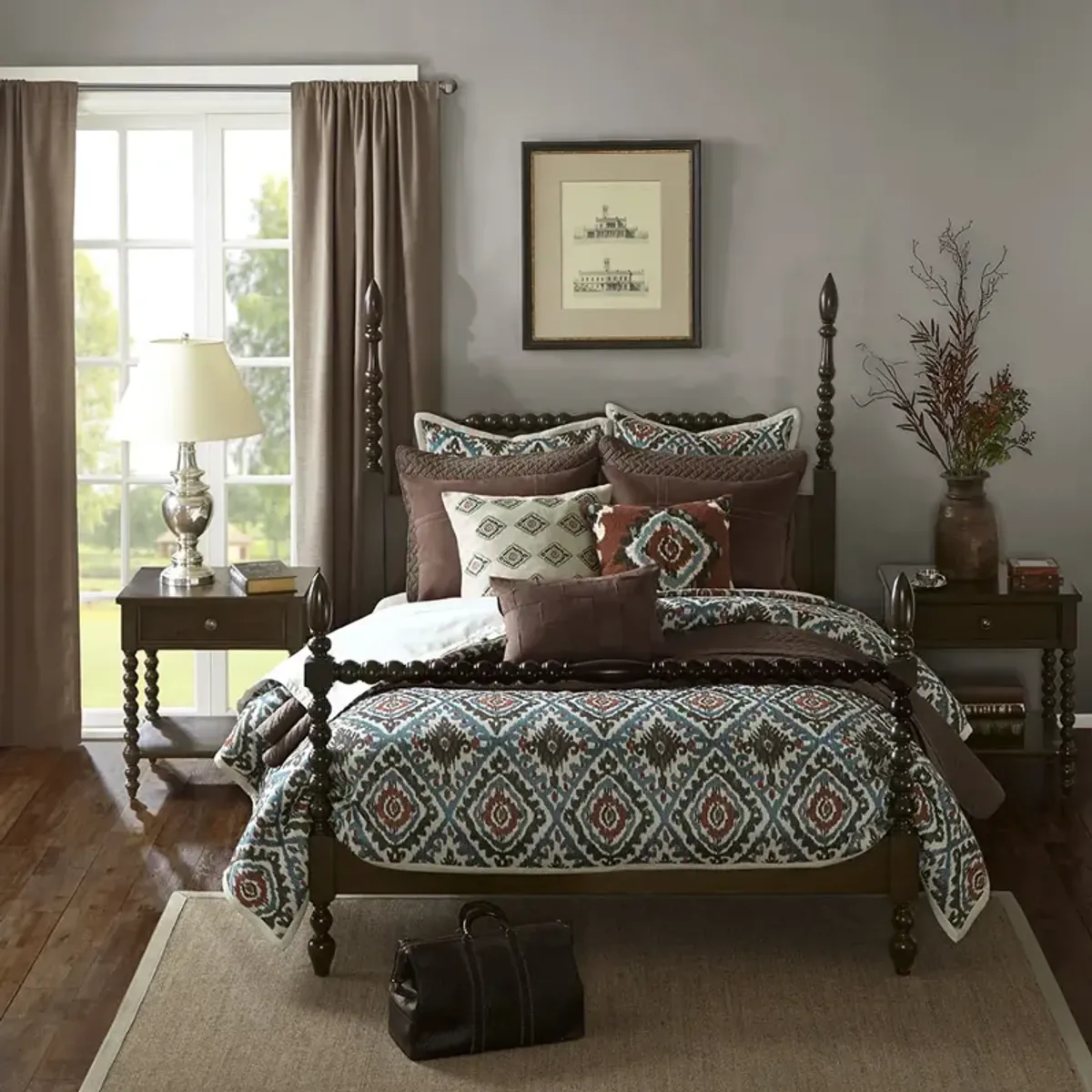 Madison Park Signature Beckett Morocco Brown Bed